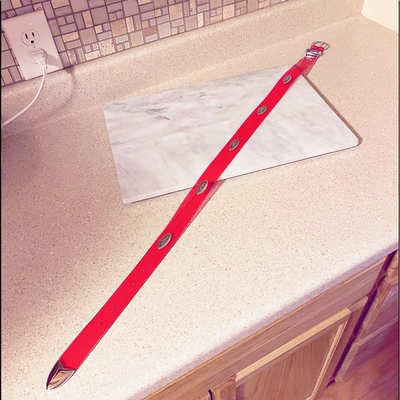 Auth. Lanvin Rare Vintage Neon Jelly Logo Belt - Picture 12 of 13